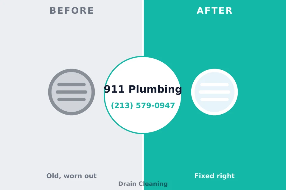 Before and after: plumbing repair Saratoga Springs, NY